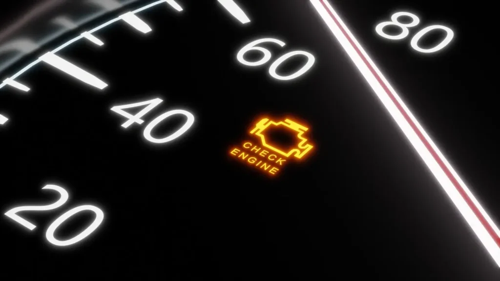 check engine light on